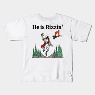 He is rizzin Kids T-Shirt